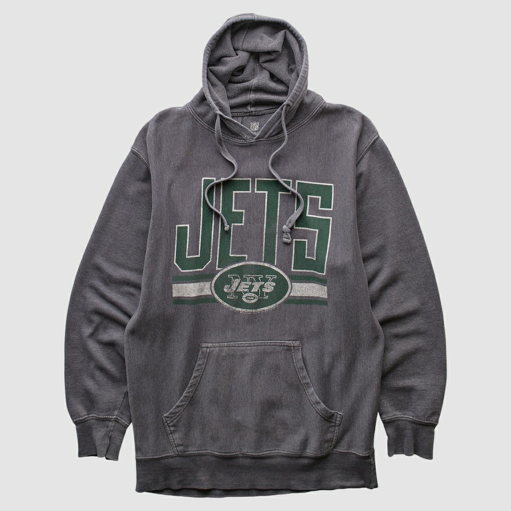 New York Jets NFL 2010s Hooded Pullover Sweatshirt Dark Heather Gray Vintage | Fanatics