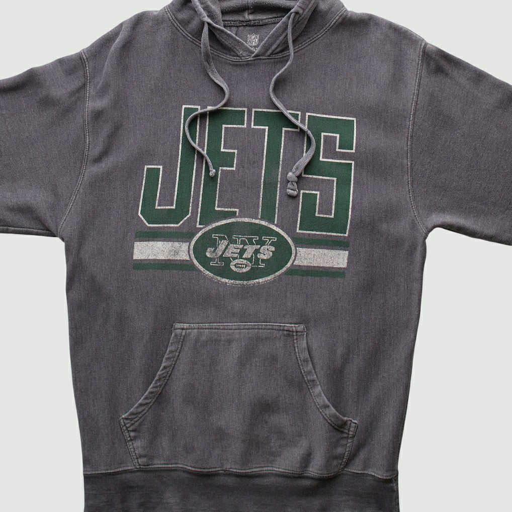 New York Jets NFL 2010s Hooded Pullover Sweatshirt Dark Heather Gray Vintage | Fanatics