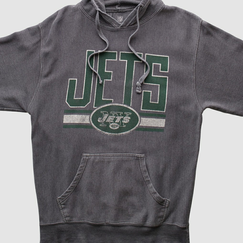 New York Jets NFL 2010s Hooded Pullover Sweatshirt Dark Heather Gray Vintage | Fanatics