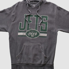 New York Jets NFL 2010s Hooded Pullover Sweatshirt Dark Heather Gray Vintage | Fanatics