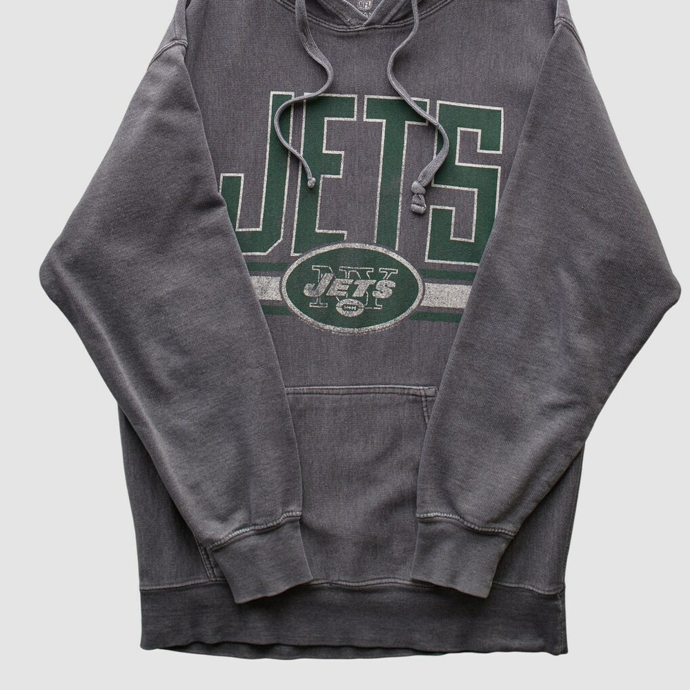 New York Jets NFL 2010s Hooded Pullover Sweatshirt Dark Heather Gray Vintage | Fanatics