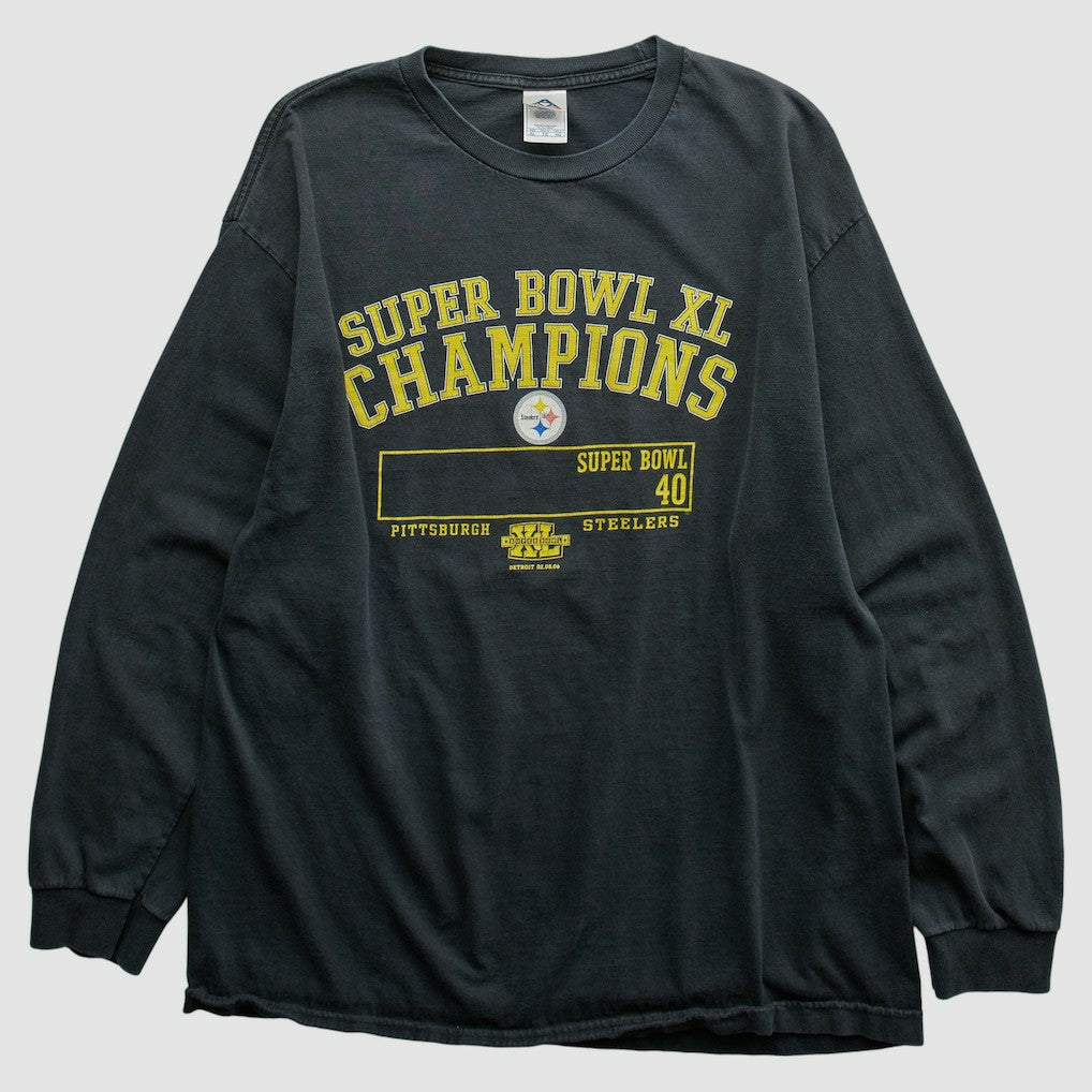 Pittsburgh Steelers Alstyle Apparel 2006 Long Sleeve T-shirt Black Vintage | Fanatics
