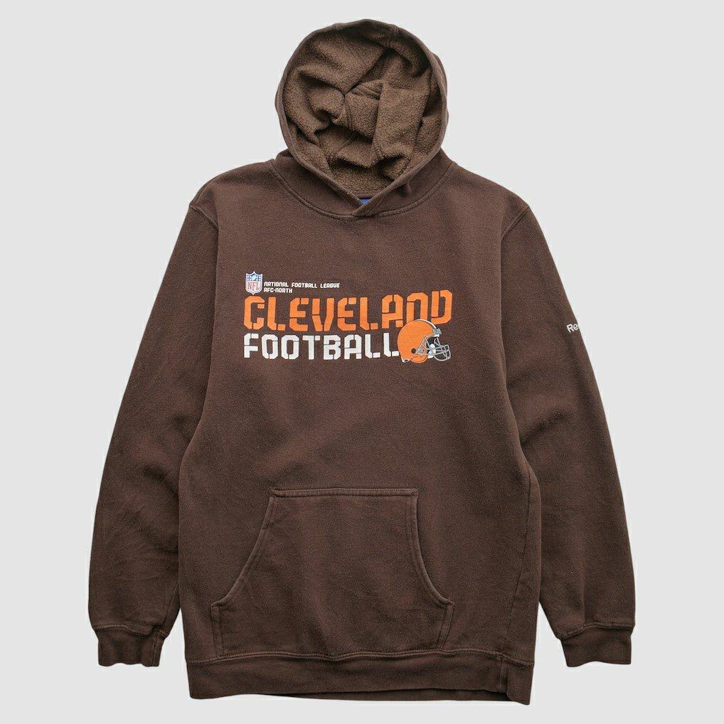 Cleveland Browns Reebok 2000s Hooded Pullover Sweatshirt Brown Vintage | Fanatics