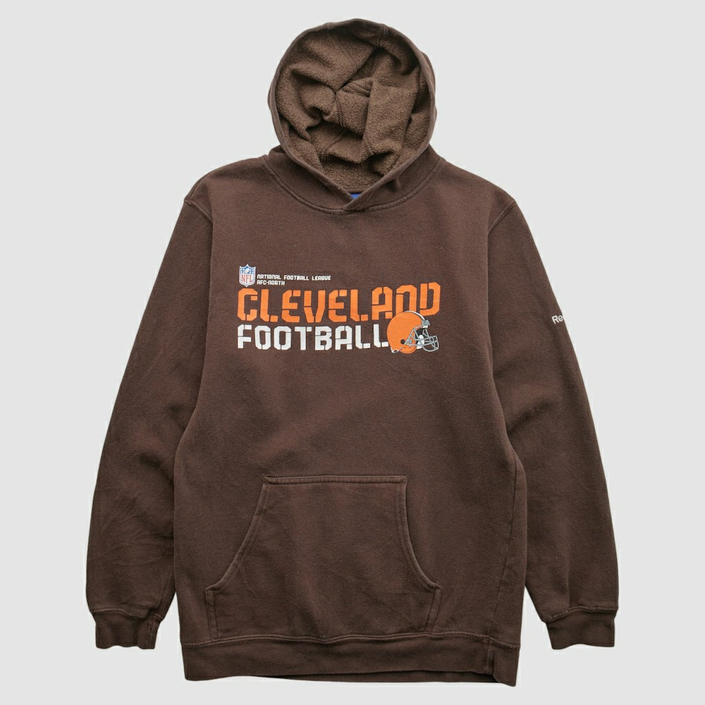 Cleveland Browns Reebok 2000s Hooded Pullover Sweatshirt Brown Vintage | Fanatics