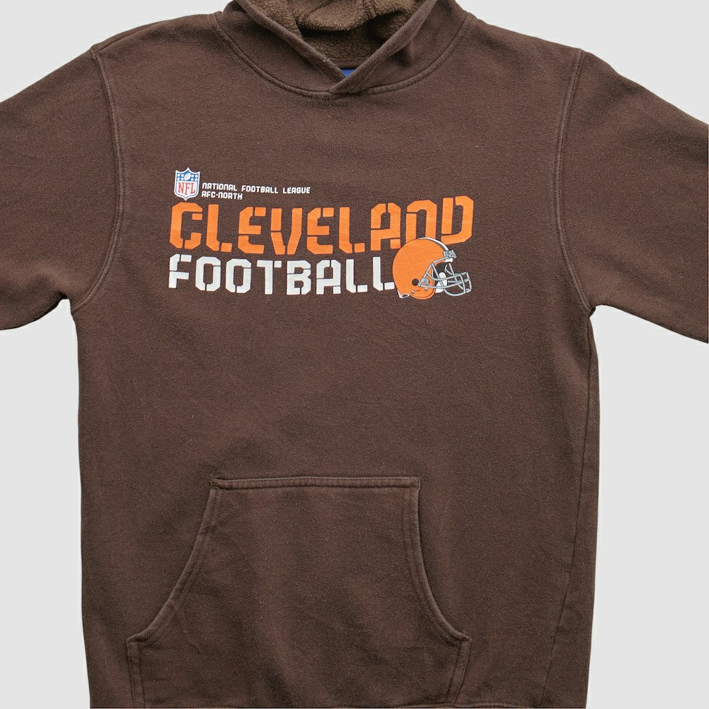 Cleveland Browns Reebok 2000s Hooded Pullover Sweatshirt Brown Vintage | Fanatics