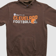 Cleveland Browns Reebok 2000s Hooded Pullover Sweatshirt Brown Vintage | Fanatics