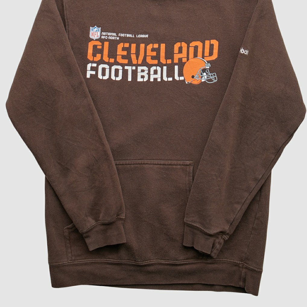Cleveland Browns Reebok 2000s Hooded Pullover Sweatshirt Brown Vintage | Fanatics