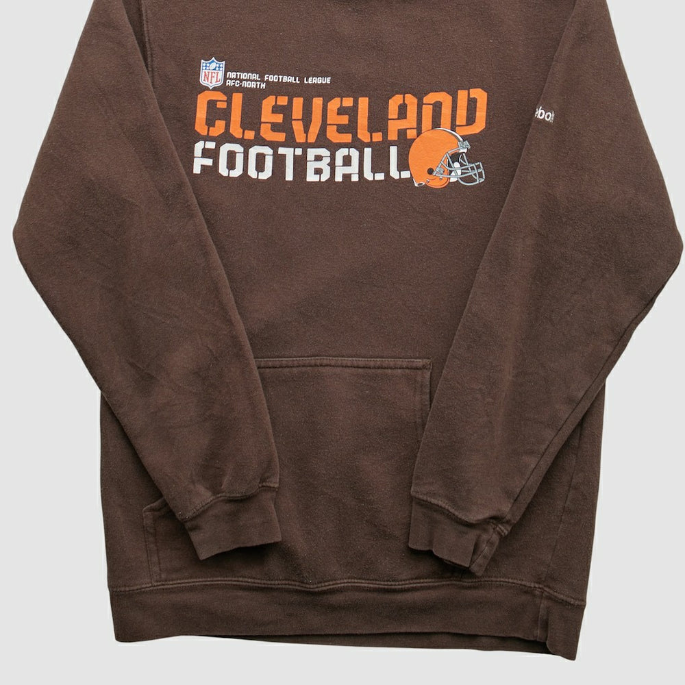 Cleveland Browns Reebok 2000s Hooded Pullover Sweatshirt Brown Vintage | Fanatics