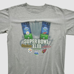NFL Super Bowl XLIII NFL 2009 T-shirt Heather Gray Vintage | Fanatics