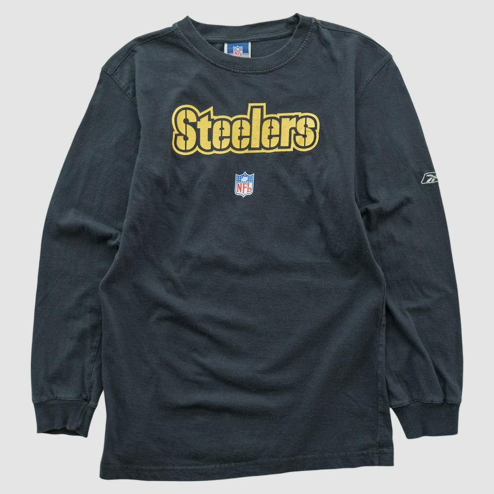 Pittsburgh Steelers Reebok 2000s Long Sleeve T-shirt Black Vintage | Fanatics