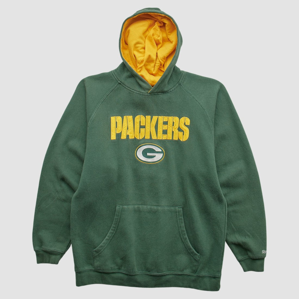 Green Bay Packers Reebok 2000s Hooded Pullover Sweatshirt Green Vintage | Fanatics