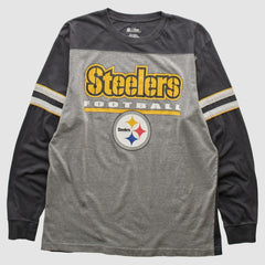 Pittsburgh Steelers NFL 2010s Long Sleeve T-shirt Heather Gray Vintage | Fanatics