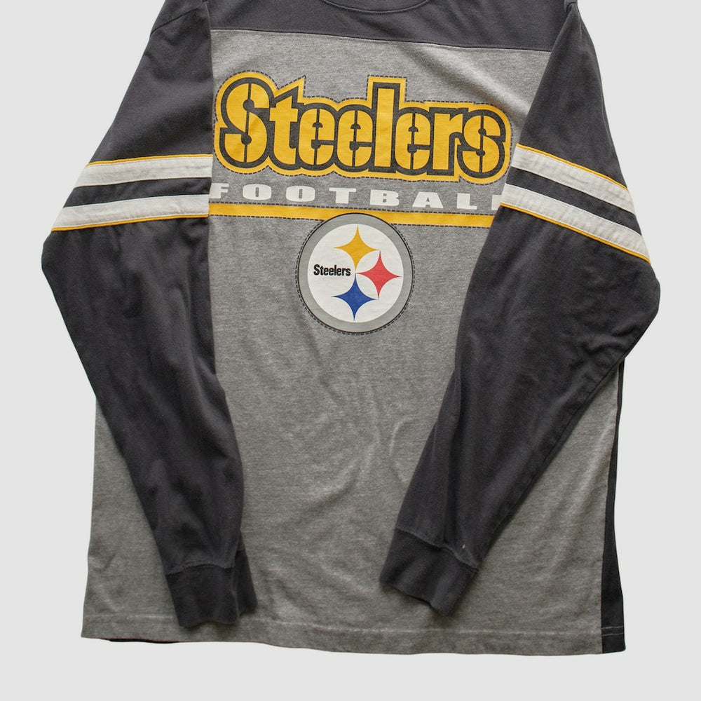 Pittsburgh Steelers NFL 2010s Long Sleeve T-shirt Heather Gray Vintage | Fanatics