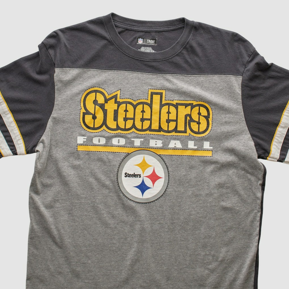 Pittsburgh Steelers NFL 2010s Long Sleeve T-shirt Heather Gray Vintage | Fanatics
