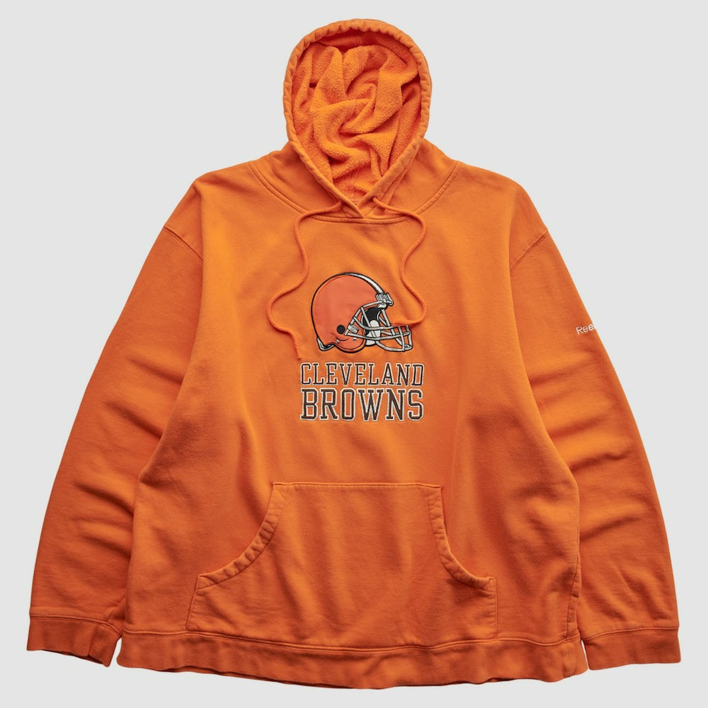 Cleveland Browns Reebok 2000s Hooded Pullover Sweatshirt Orange Vintage | Fanatics