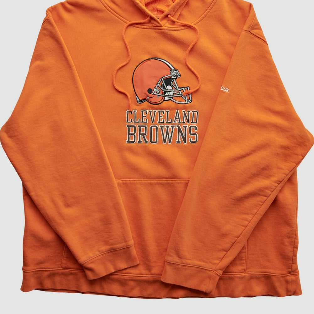 Cleveland Browns Reebok 2000s Hooded Pullover Sweatshirt Orange Vintage | Fanatics