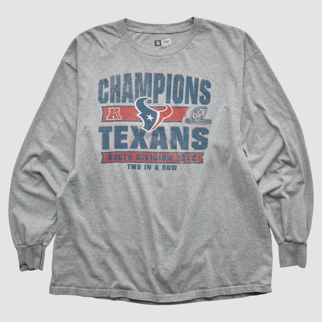 Houston Texans Team Edition Apparel 2012 Long Sleeve T-shirt Heather Gray Vintage | Fanatics