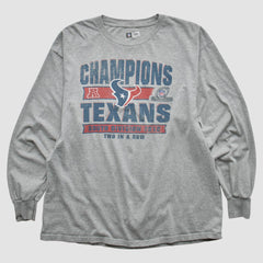 Houston Texans Team Edition Apparel 2012 Long Sleeve T-shirt Heather Gray Vintage | Fanatics