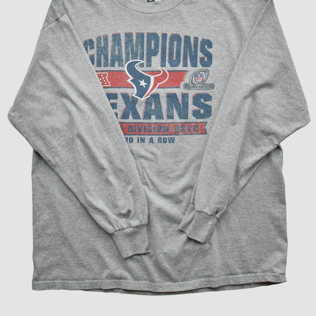 Houston Texans Team Edition Apparel 2012 Long Sleeve T-shirt Heather Gray Vintage | Fanatics
