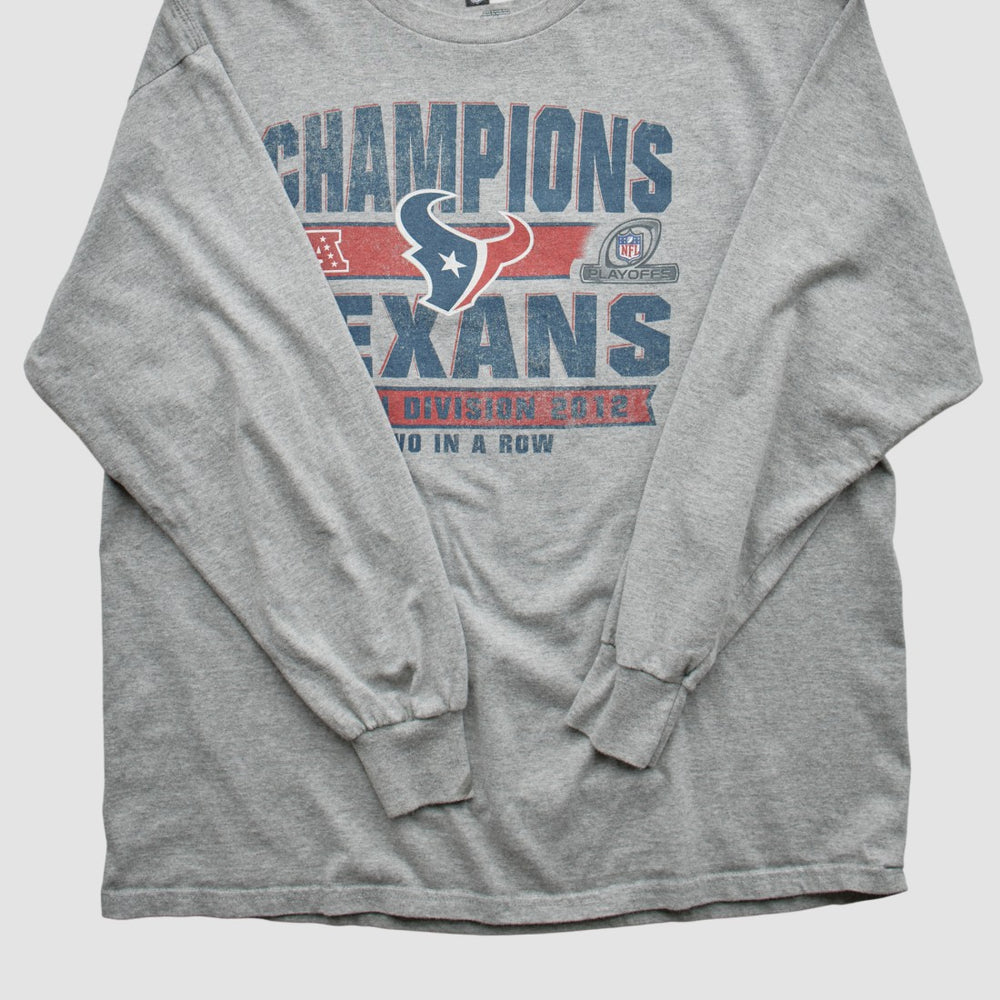 Houston Texans Team Edition Apparel 2012 Long Sleeve T-shirt Heather Gray Vintage | Fanatics