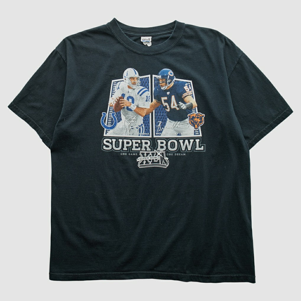 Superbowl XLII Anvil 2008 T-shirt Black Vintage | Fanatics