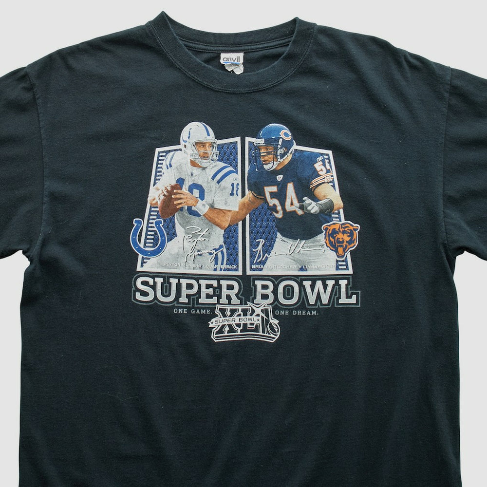 Superbowl XLII Anvil 2008 T-shirt Black Vintage | Fanatics