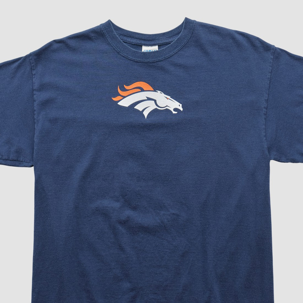 Denver Broncos Gildan 2010s T-shirt Navy Vintage | Fanatics
