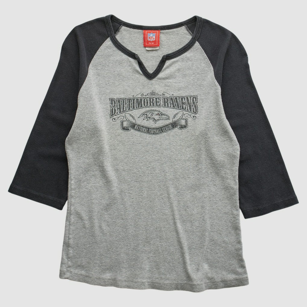 Baltimore Ravens NFL 2000s T-shirt Heather Gray Vintage | Fanatics