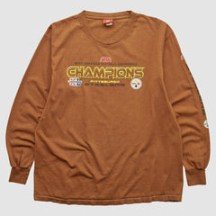 Pittsburgh Steelers NFL 2006 Long Sleeve T-shirt Brown Vintage | Fanatics
