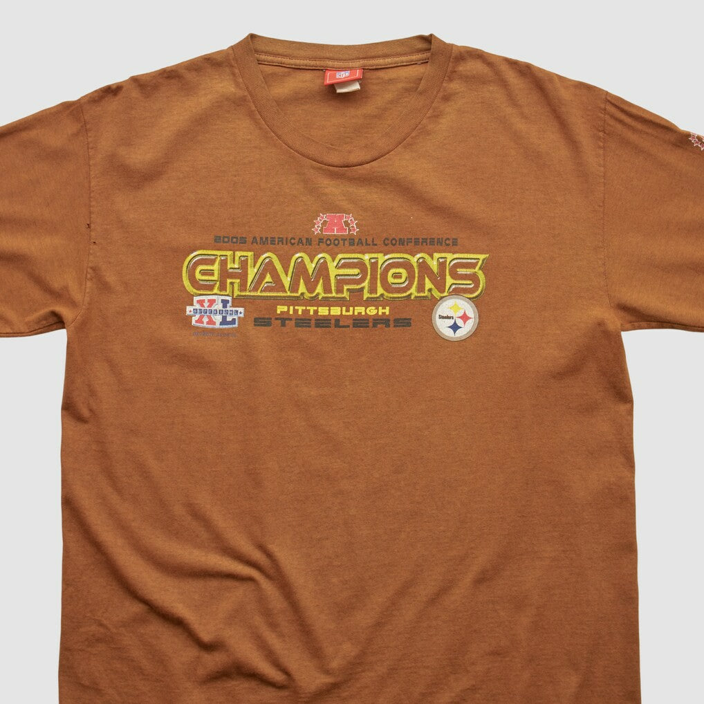 Pittsburgh Steelers NFL 2006 Long Sleeve T-shirt Brown Vintage | Fanatics