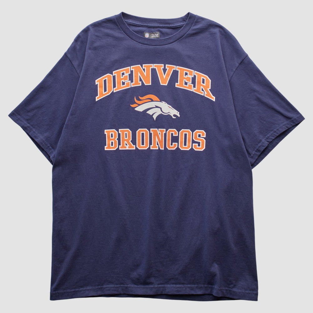 Denver Broncos Team Edition Apparel 2000s T-shirt Navy Vintage | Fanatics