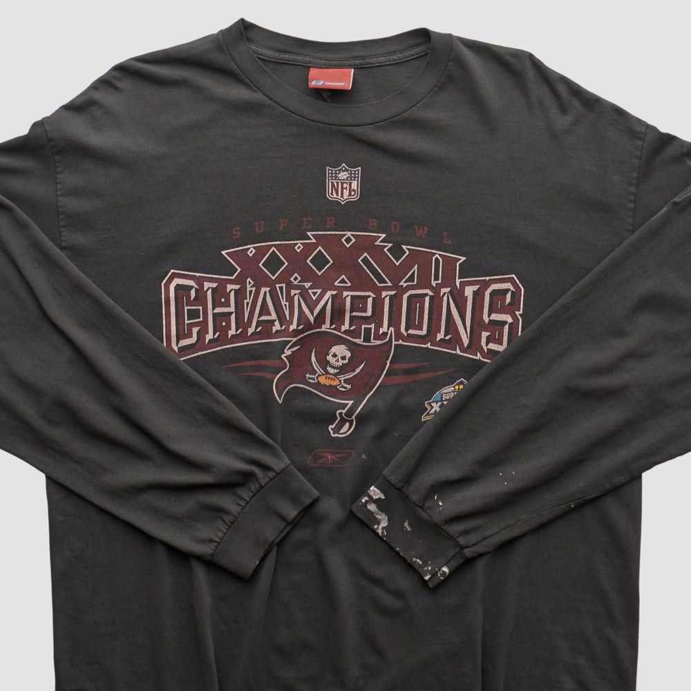 Tampa Bay Buccaneers Reebok 2003 Long Sleeve T-shirt Black Vintage | Fanatics