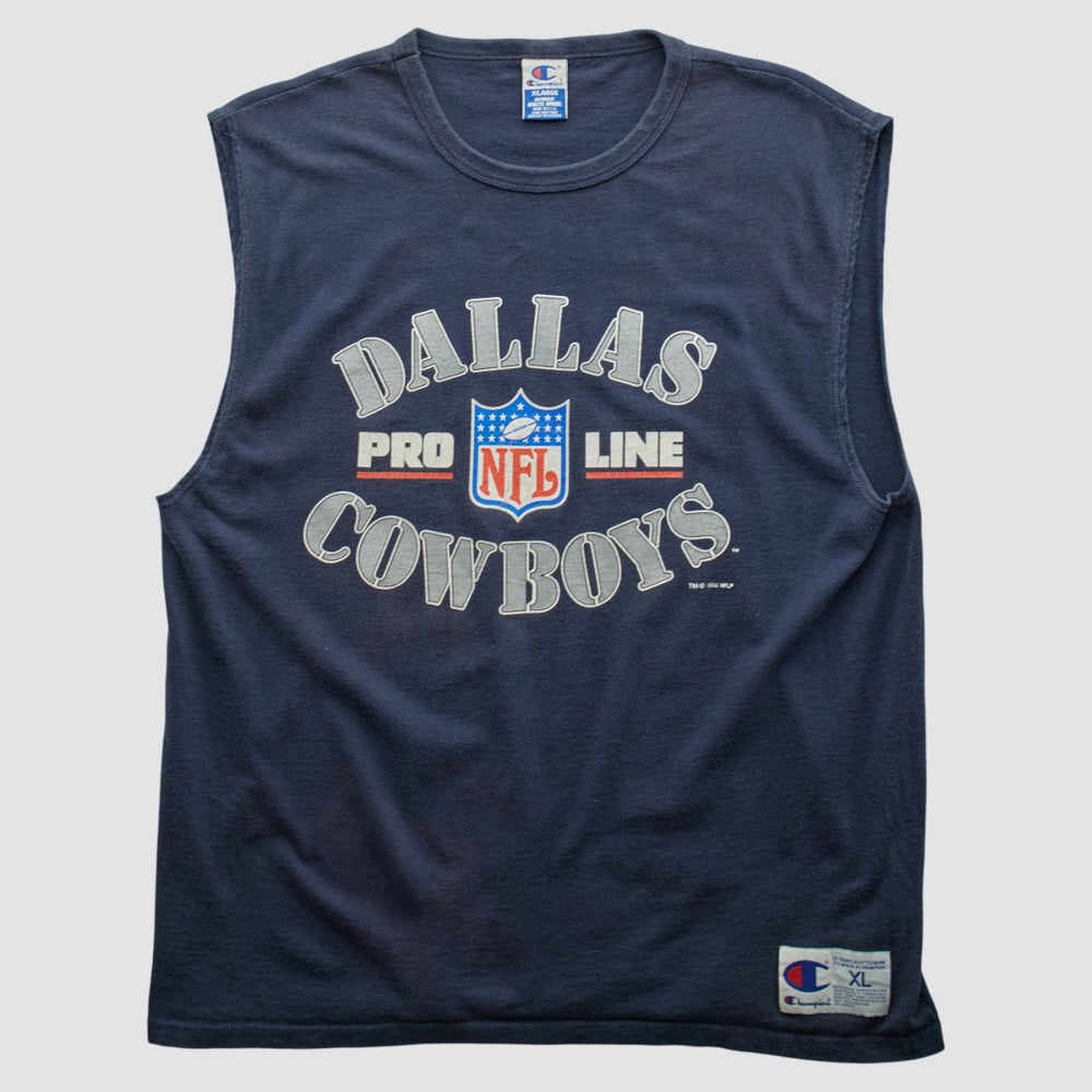 Dallas Cowboys Champion 90s Tank Navy Vintage | Fanatics