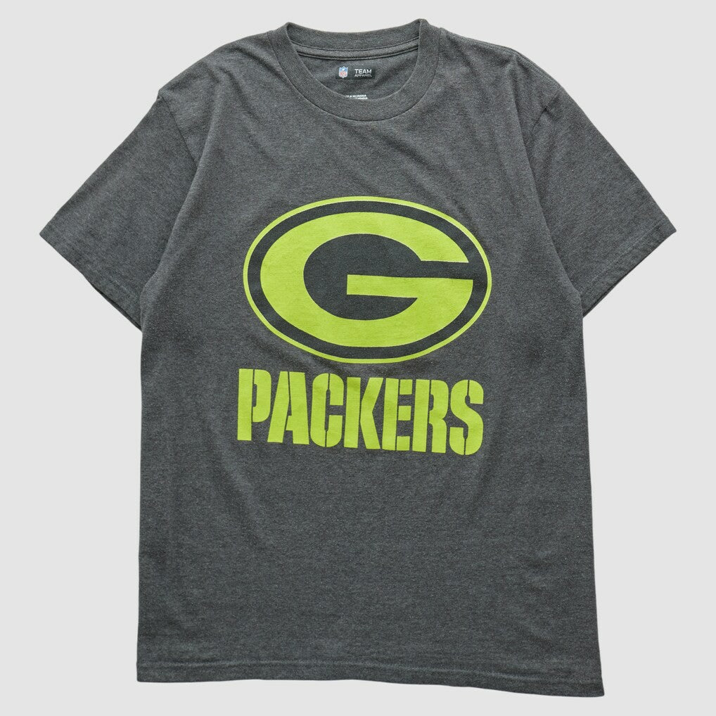 Green Bay Packers NFL 2010s T-shirt Dark Heather Gray Vintage | Fanatics