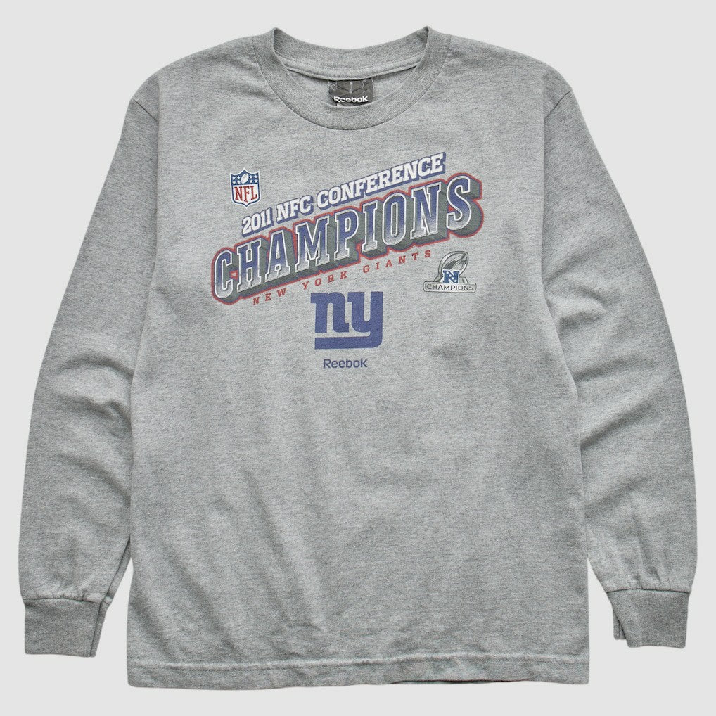 New York Giants Reebok 2011 Pullover Sweatshirt Heather Gray Vintage | Fanatics