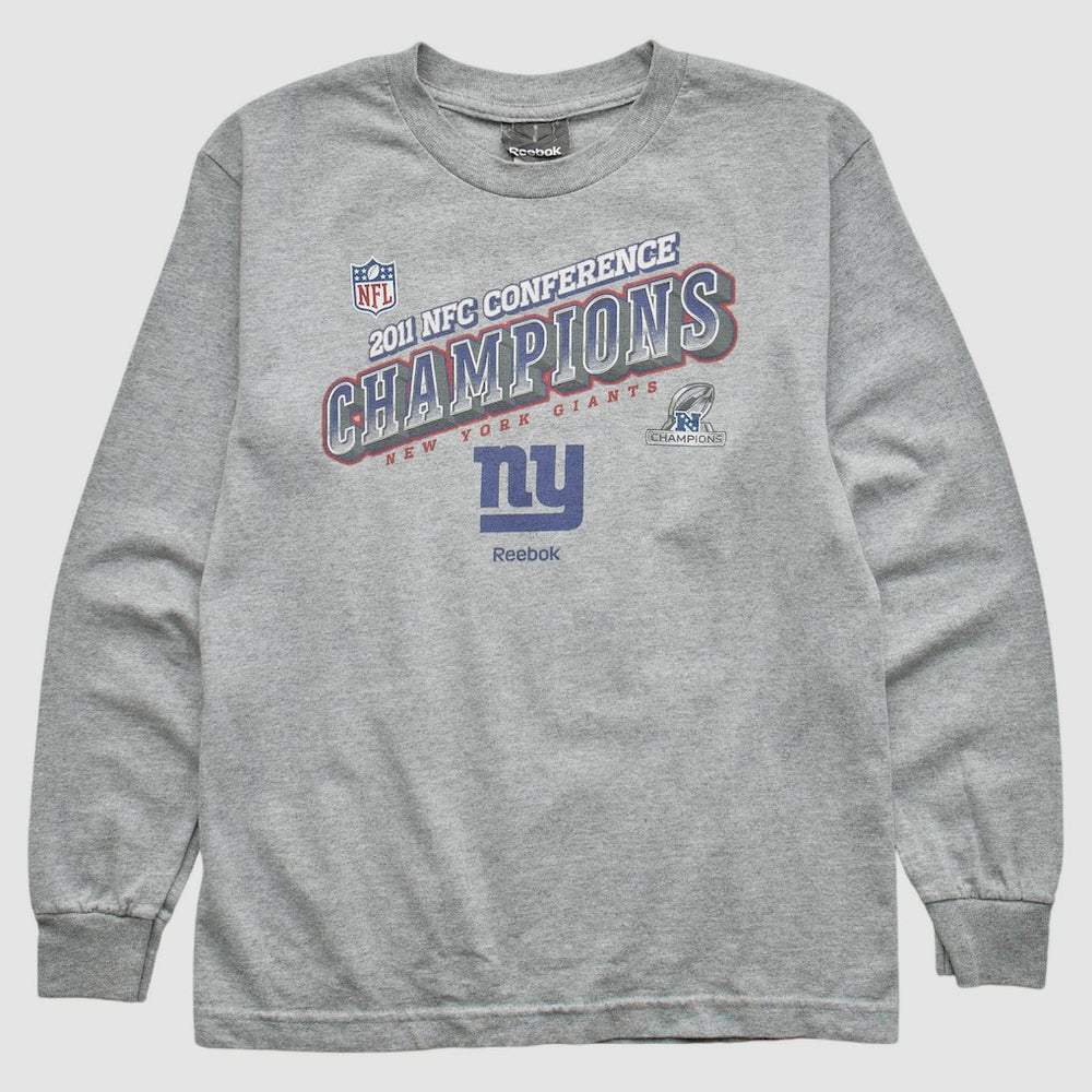 New York Giants Reebok 2011 Pullover Sweatshirt Heather Gray Vintage | Fanatics