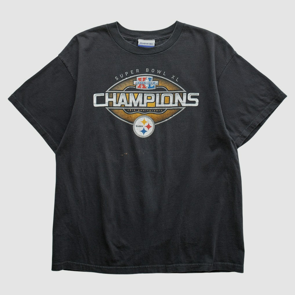 Pittsburgh Steelers Reebok 2006 T-shirt Black Vintage | Fanatics