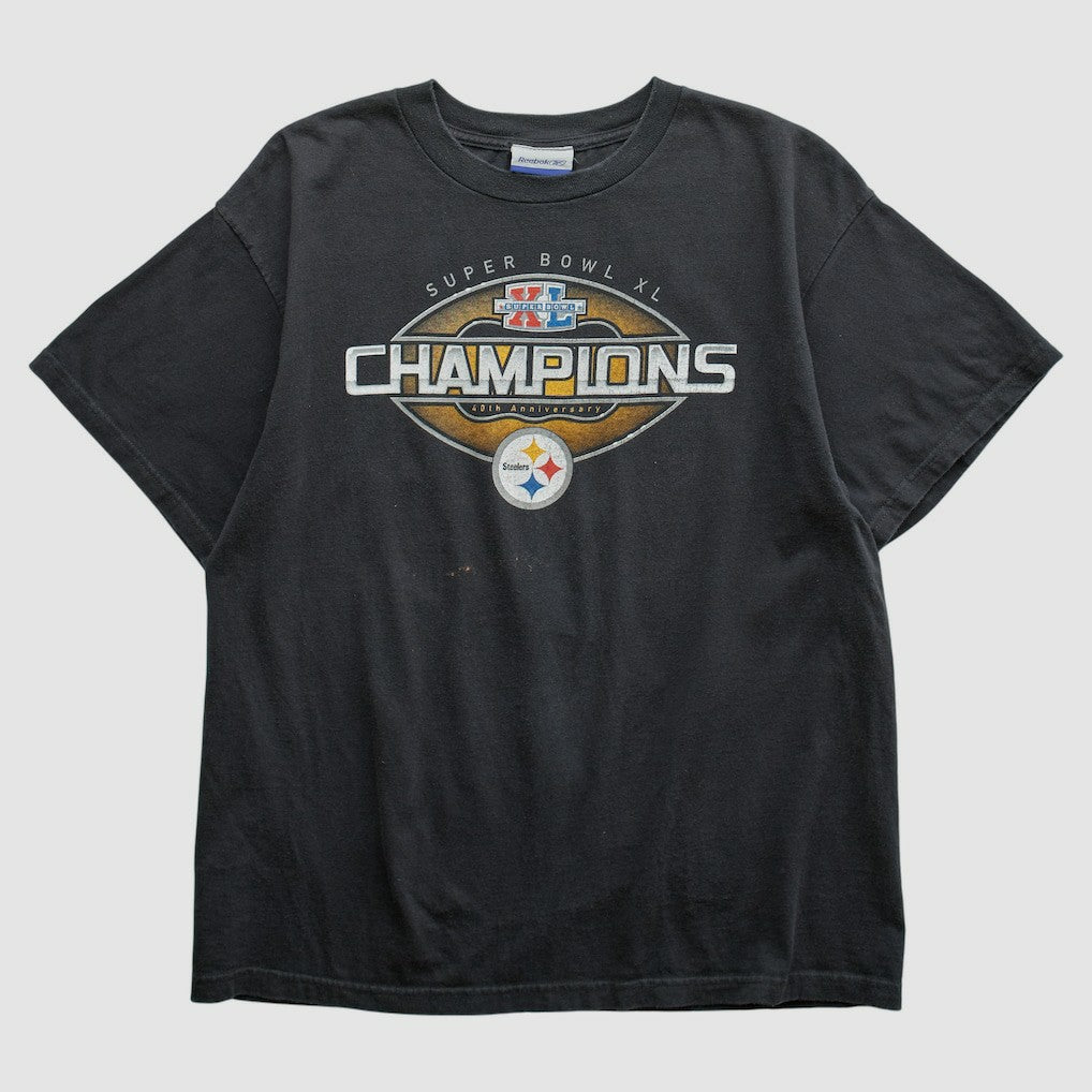 Pittsburgh Steelers Reebok 2006 T-shirt Black Vintage | Fanatics