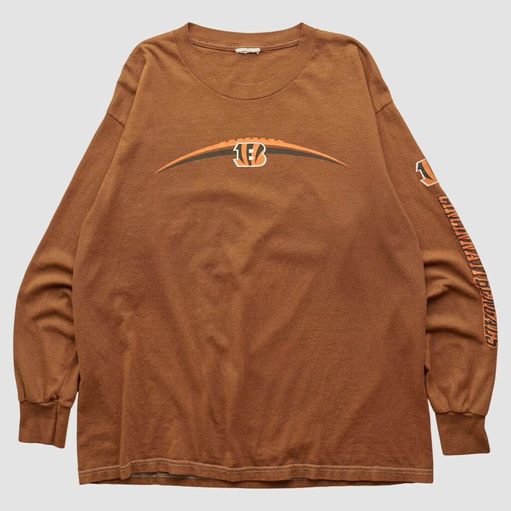 Cincinnati Bengals 2000s Long Sleeve T-shirt Brown Vintage | Fanatics