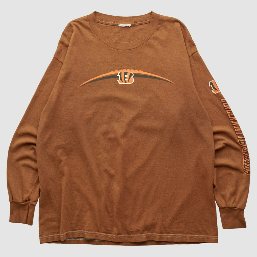 Cincinnati Bengals 2000s Long Sleeve T-shirt Brown Vintage | Fanatics