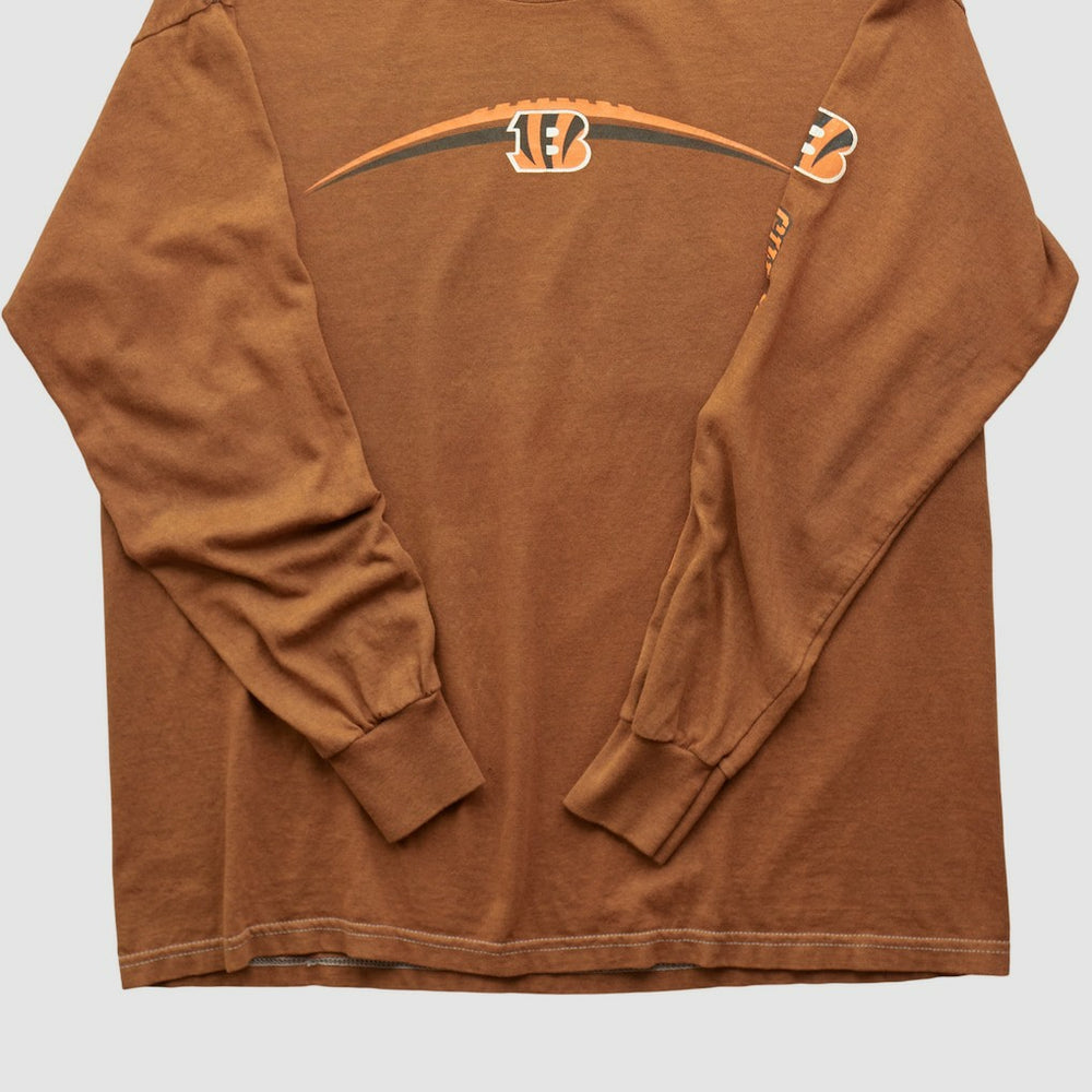 Cincinnati Bengals 2000s Long Sleeve T-shirt Brown Vintage | Fanatics