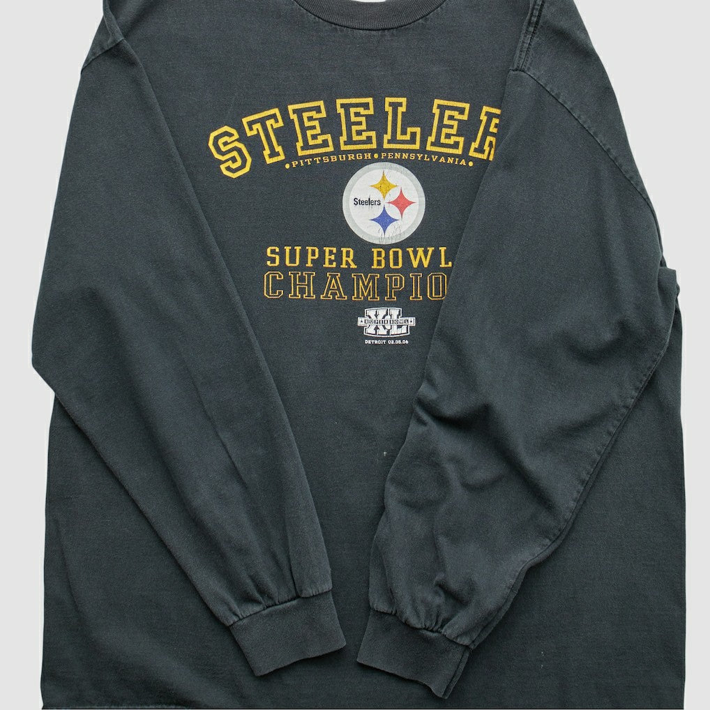 Pittsburgh Steelers Alstyle 2006 Long Sleeve T-shirt Black Vintage | Fanatics