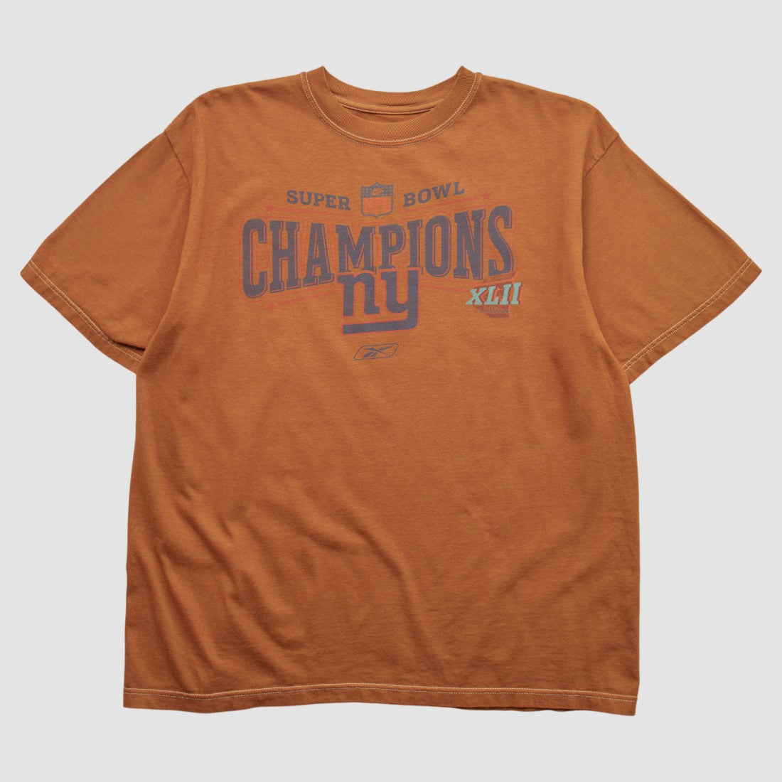 New York Giants Reebok 2007 T-shirt Orange Vintage | Fanatics