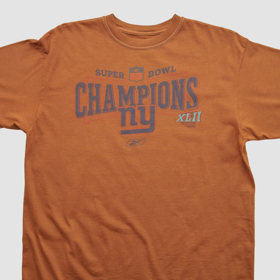 New York Giants Reebok 2007 T-shirt Orange Vintage | Fanatics