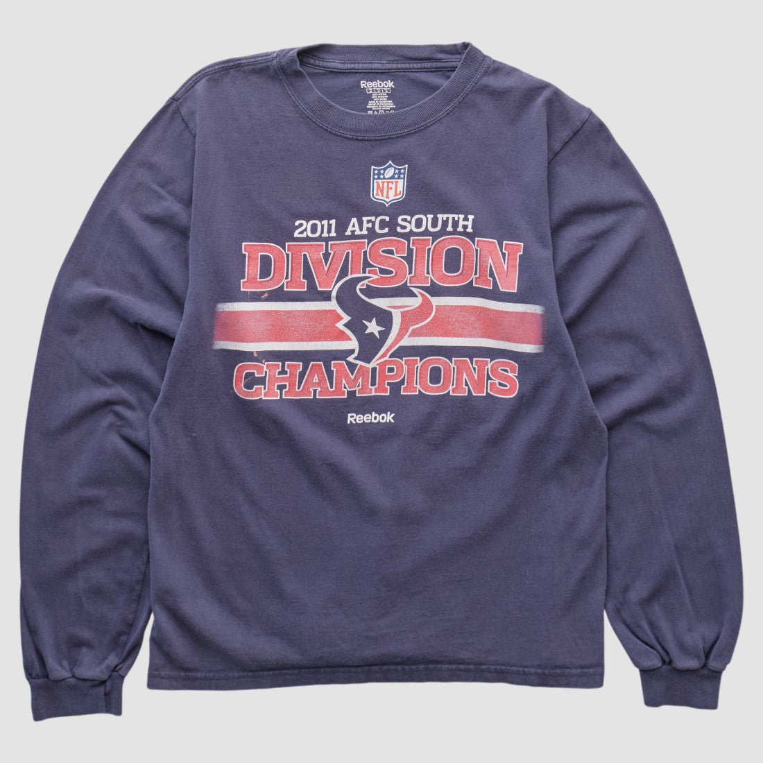 Houston Texans Reebok 2011 Long Sleeve T-shirt Navy Vintage | Fanatics
