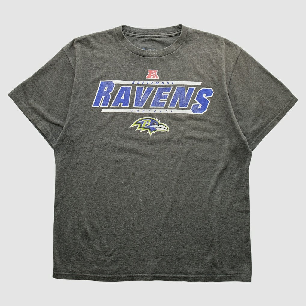 Baltimore Ravens NFL 2000s T-shirt Dark Heather Gray Vintage | Fanatics