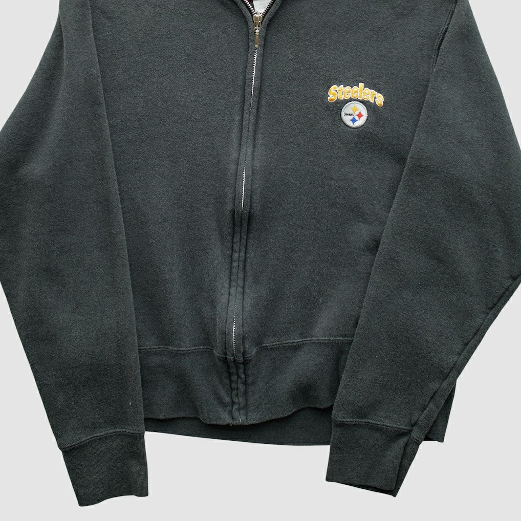 Pittsburgh Steelers NFL 2000s Hooded Full Zip Sweatshirt Black Vintage | Fanatics