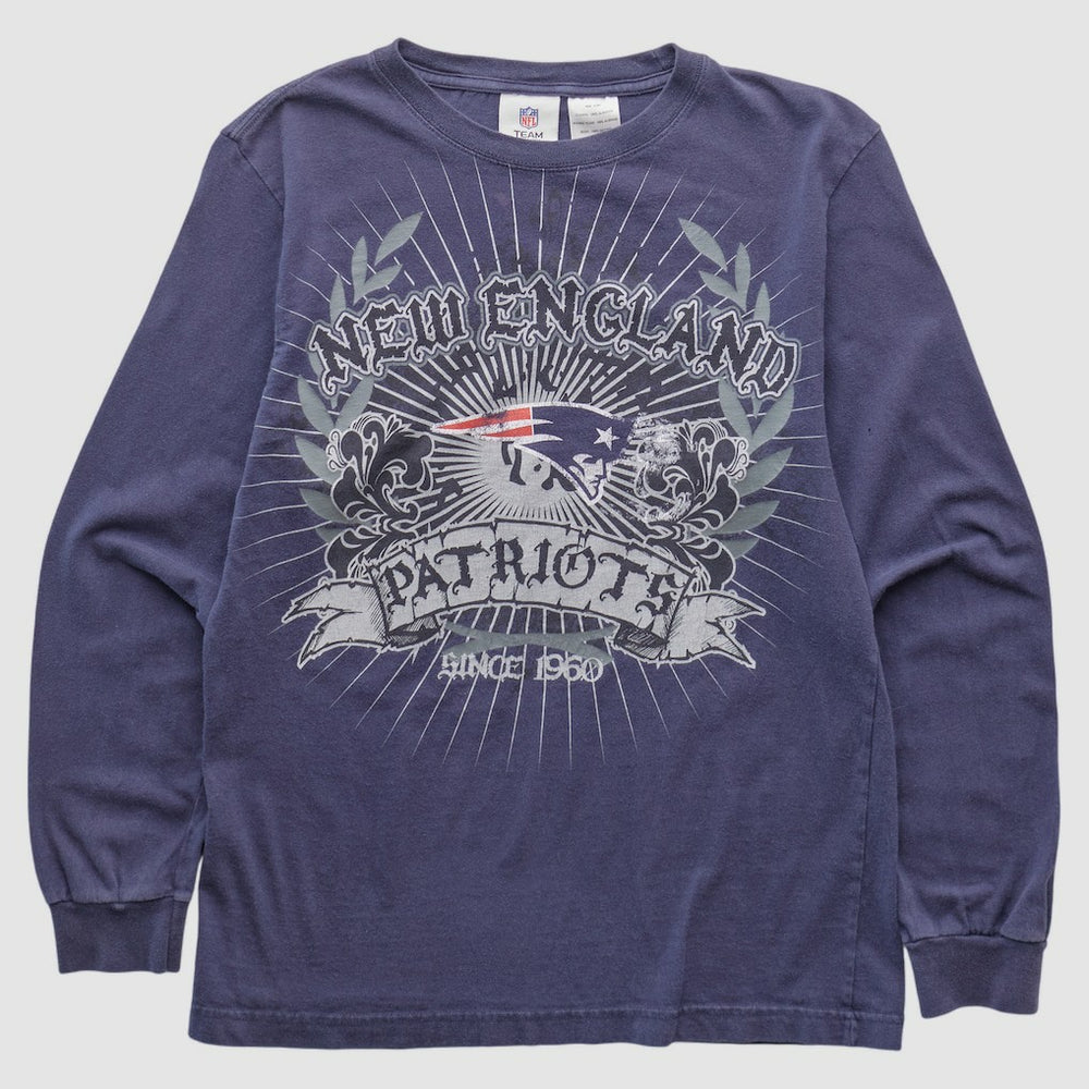New England Patriots NFL Pro Line 2010s Long Sleeve T-shirt Navy Vintage | Fanatics