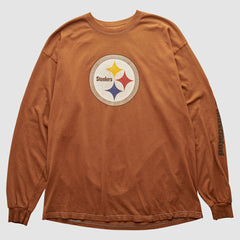 Pittsburgh Steelers Gildan 2000s Long Sleeve T-shirt Brown Vintage | Fanatics