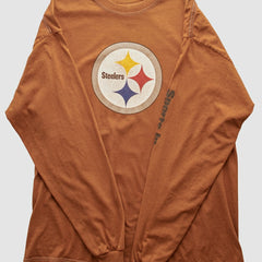 Pittsburgh Steelers Gildan 2000s Long Sleeve T-shirt Brown Vintage | Fanatics